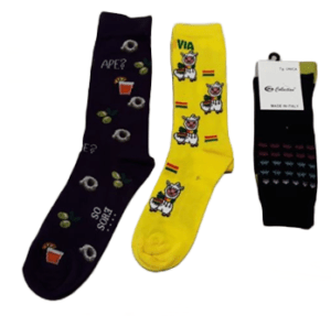 Gallery Calze in cotone pettinato tipo “Happy Socks” image 1