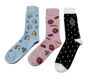 Gallery Calze in cotone pettinato tipo “Happy Socks” image 2